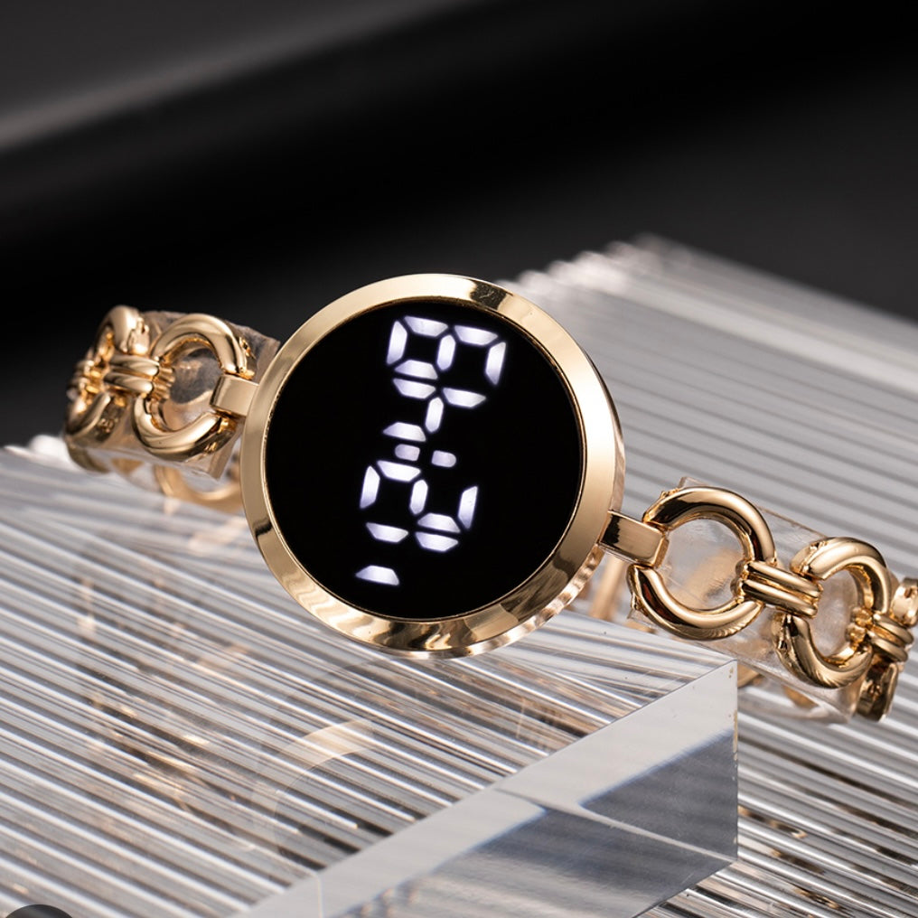 The gold LV watch pair