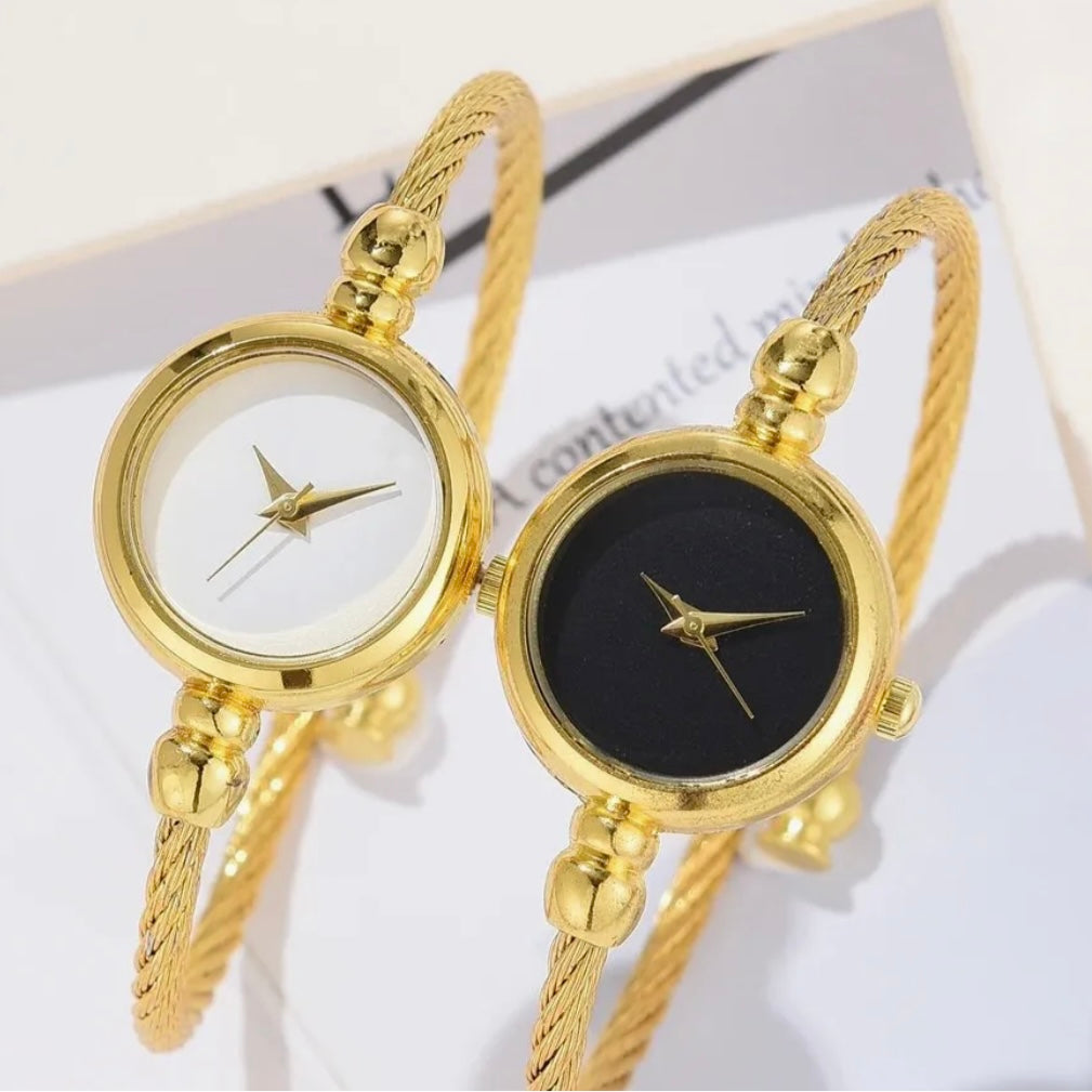 Minimalist bangle watch
