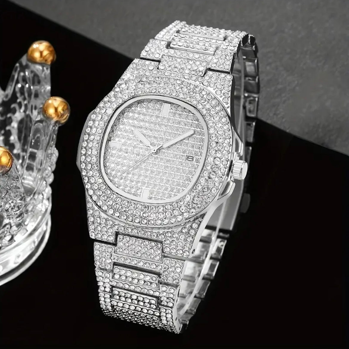 The royal silver watch pair