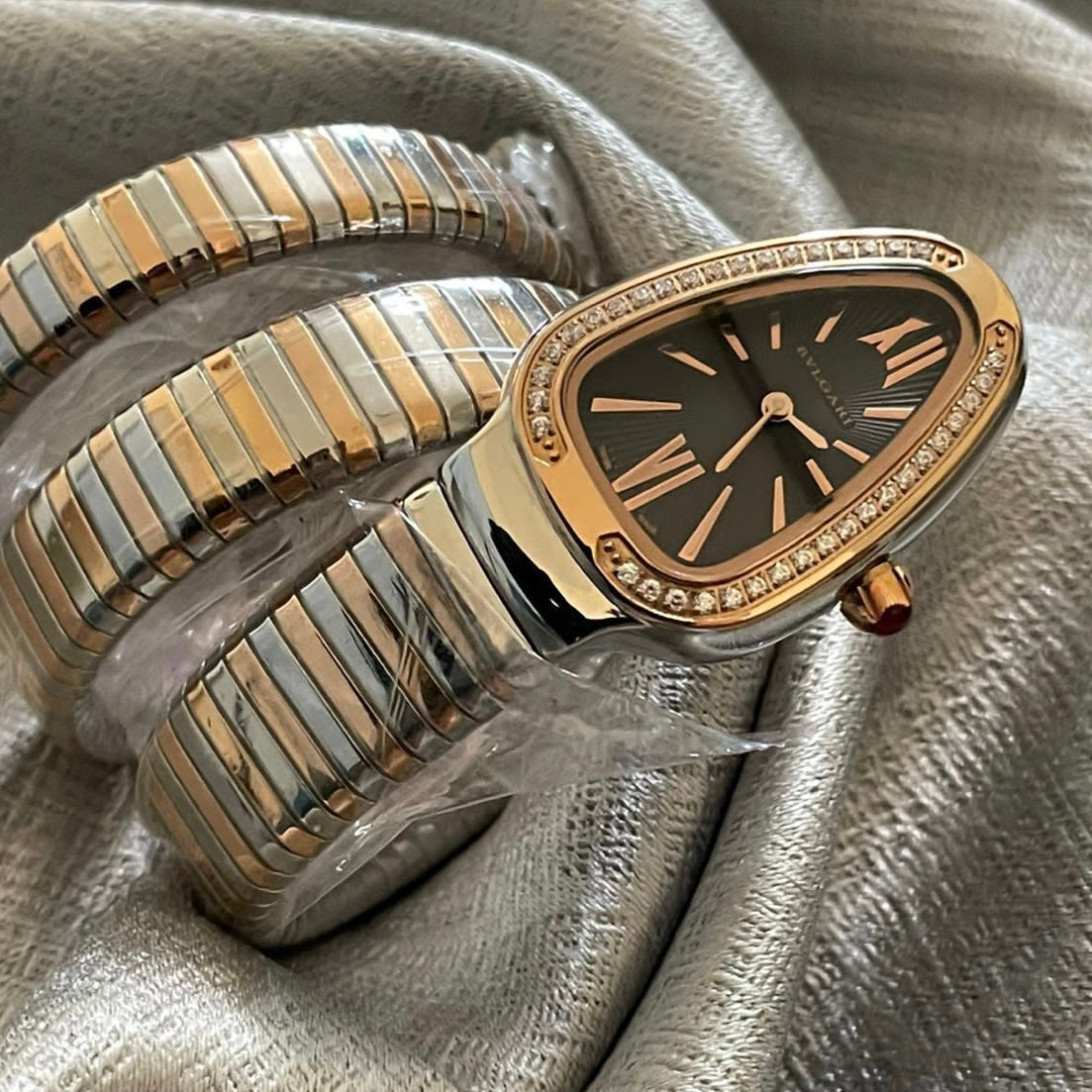 2 tone bulgari watch