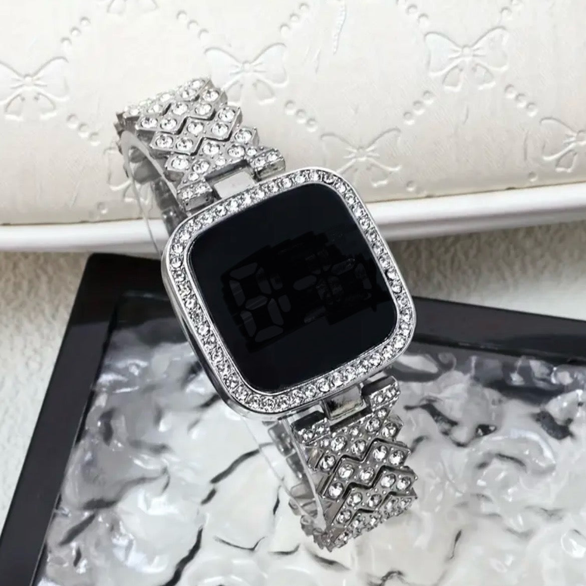 Square LED watch