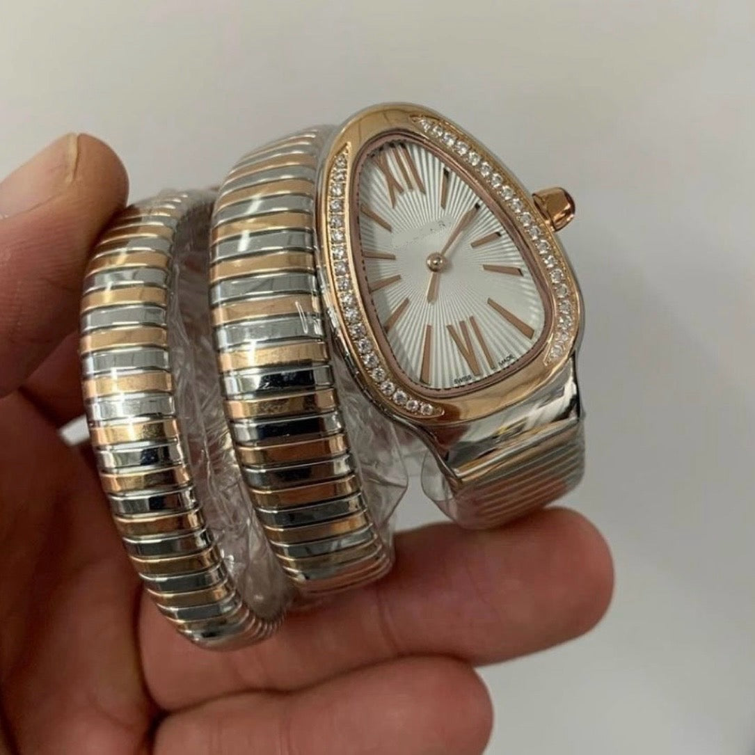 2 tone bulgari watch