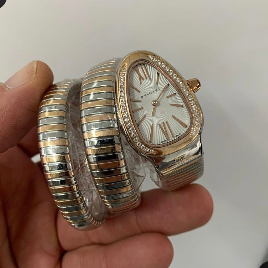 2 tone bulgari watch