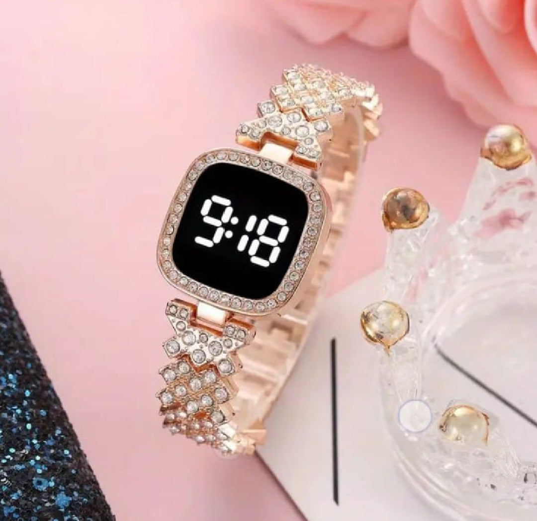 Square LED watch