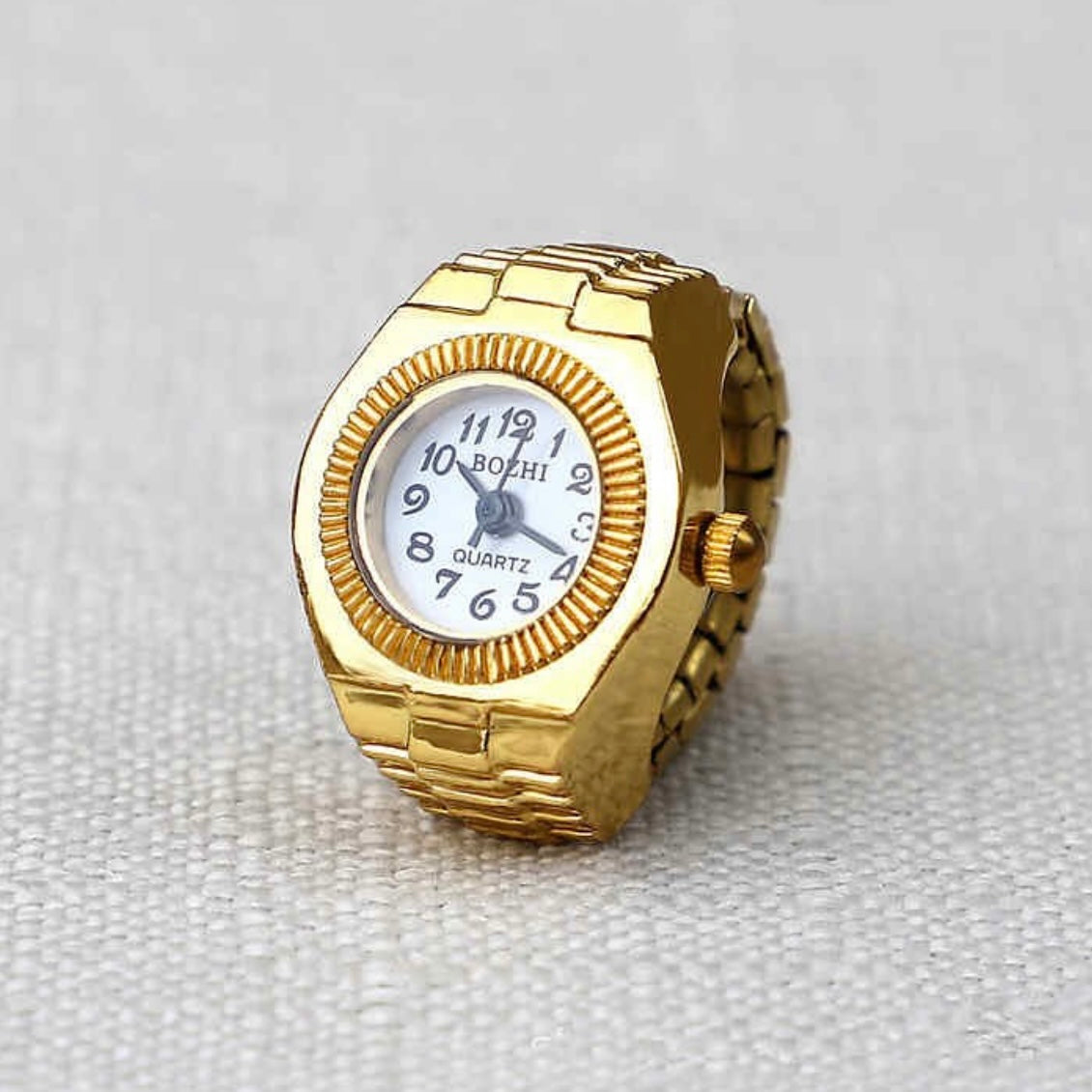 Golden classic ring watch