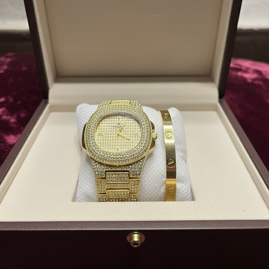 Cartier x patek watch pair