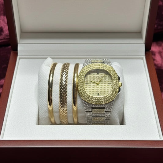 Patek cuff watch pair