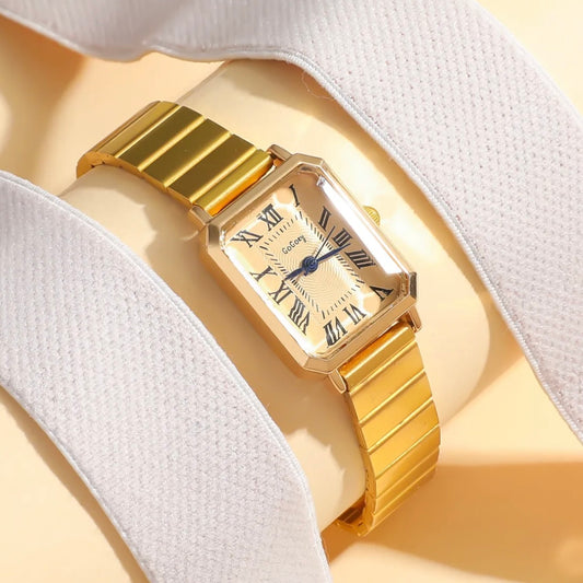 Bamboo square watch