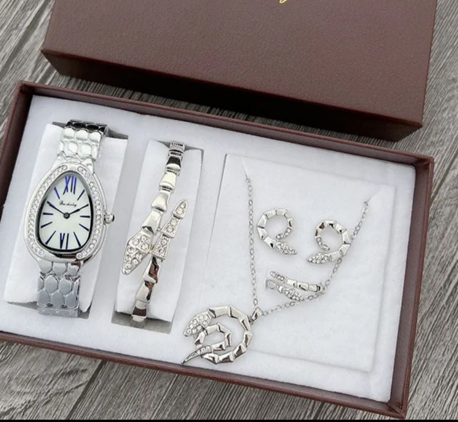 Snake watch and Jewellery gift box