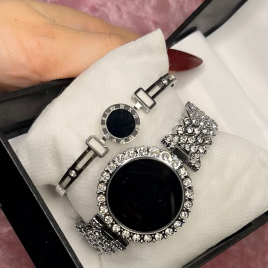 The black circle watch pair